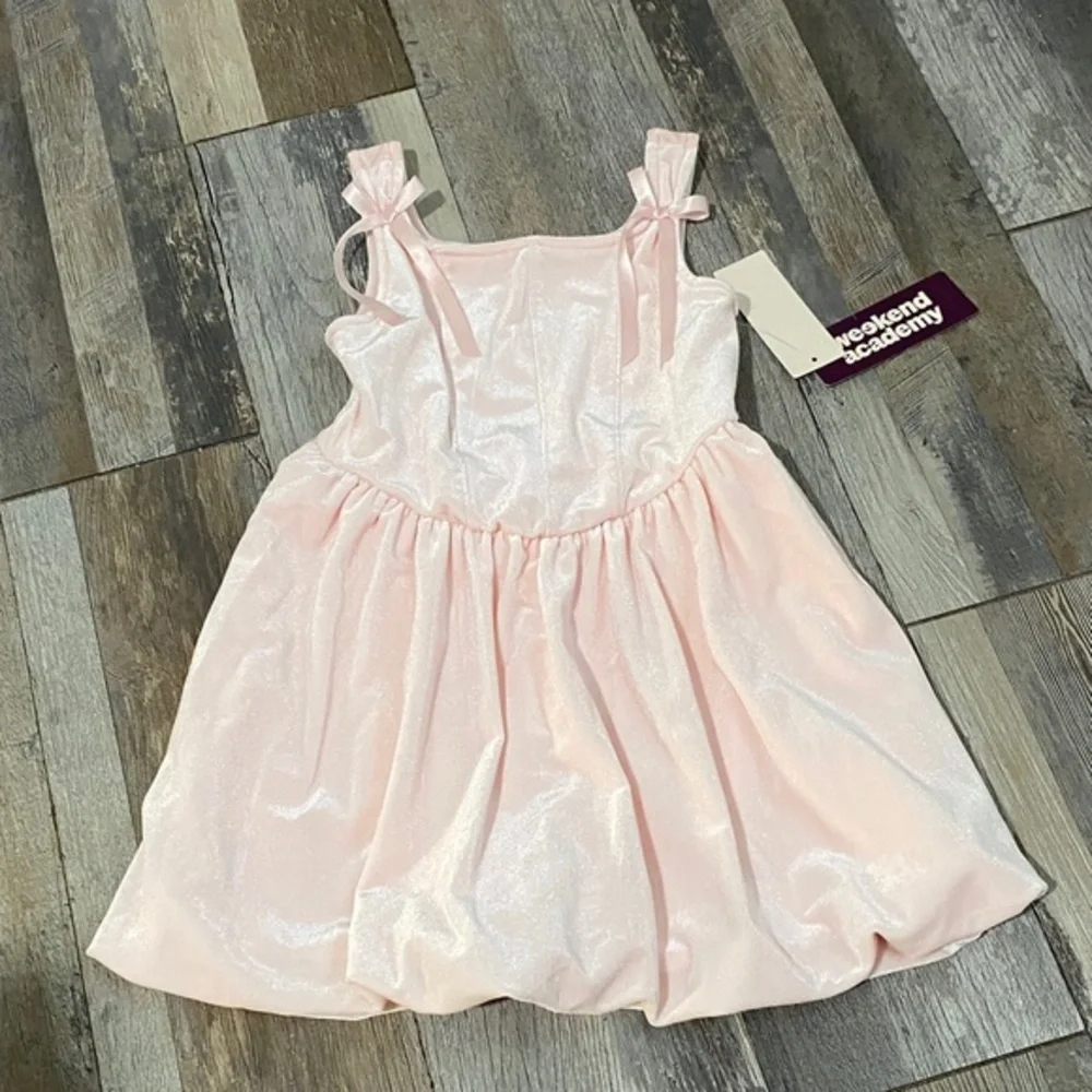 Shimmering Pink Kids Casual Dress